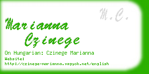 marianna czinege business card